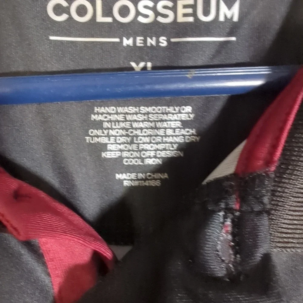 Colosseum Mens XL Florida State Seminoles Brand New Polo ombre‎ black to gray